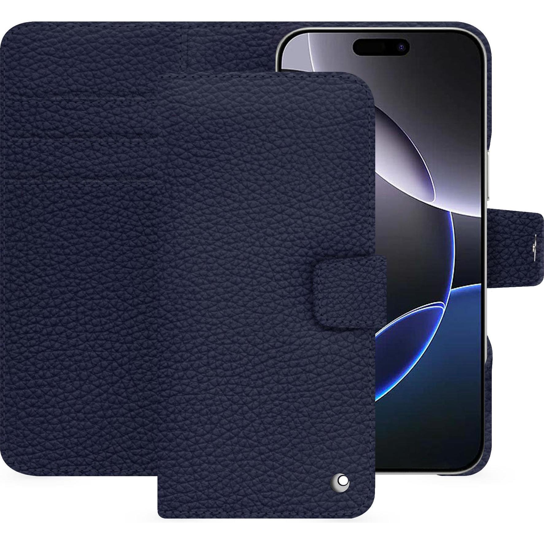 Noreve Lederschutzhülle Apple iPhone 16 Pro Max (Apple iPhone 16 Pro Max), Smartphone Hülle, Violett