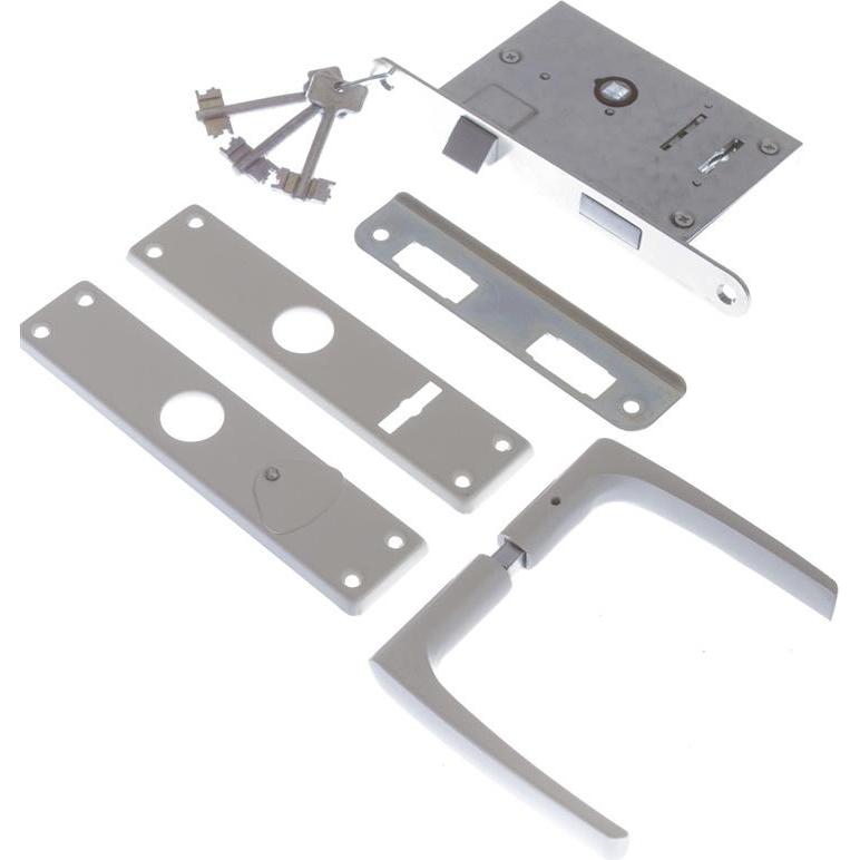 Thumbnail - Kurzemes, Türschloss + Schliesszylinder, MORTISE LOCK ZV9A-1 469Z-35804/2-DB WHI (Profilzylinder)