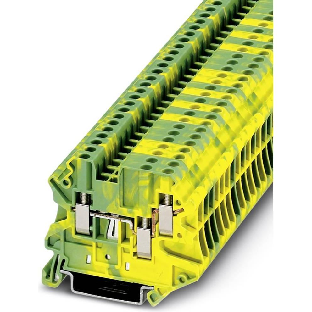 Phoenix Contact Verde/Giallo Ground Modular Term Block Ut 2,5-Twin-Pe, Cavo + Spina Elettrica,