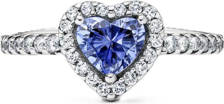 Actual product image Pandora Sparkling Elevated Heart Ring (56, 925 Silver)