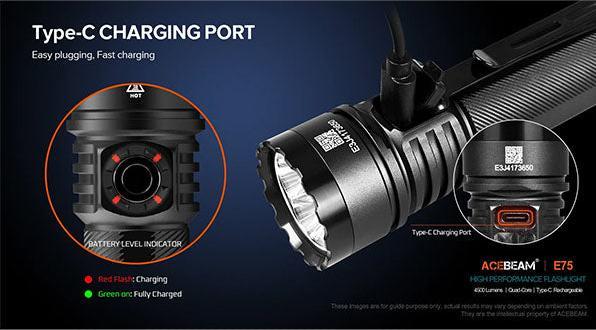 Productafbeelding AceBeam E75 (12.90 cm, 3000 lm)