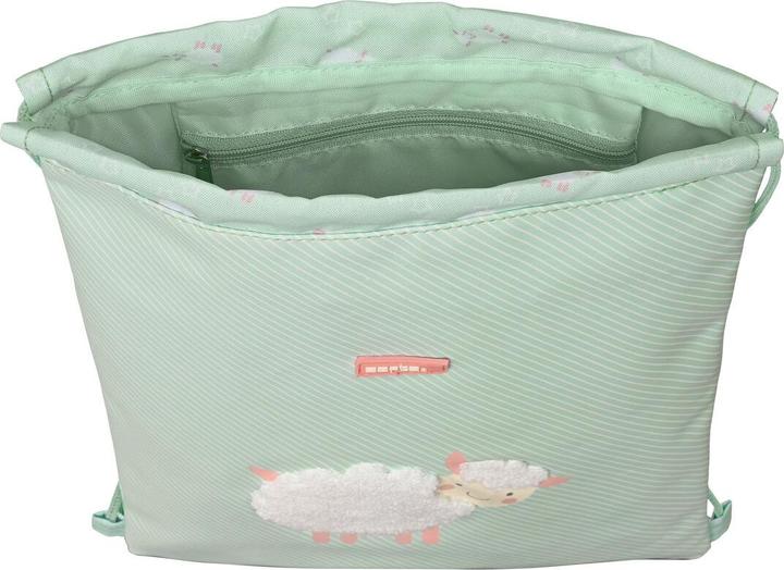 Produktbild Safta Rucksacktasche mit Bändern Ovejita grün (26 x 34 x 1 cm)