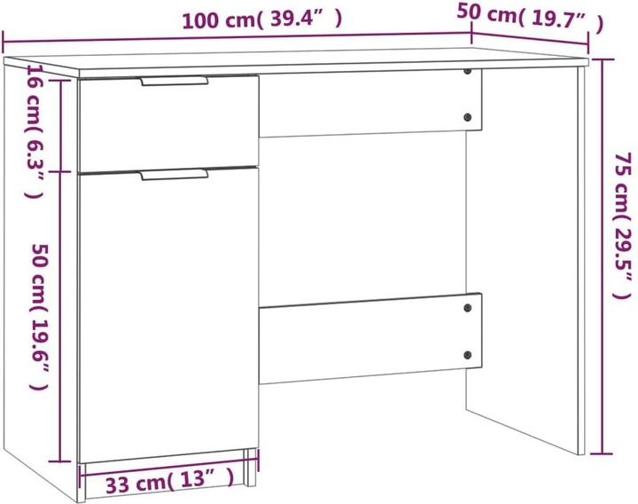Produktbild VidaXL Fonz (100 x 50 x 75 cm)