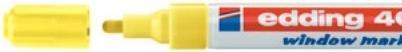 Produktbild Edding 4095 Window Marker (Gelb, 3 mm, 10 x)