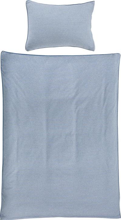 Actual product image Living Home Melange Jersey Stripes (Duvet cover, 160 x 210 cm)