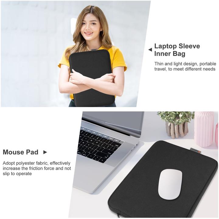 Actual product image König Design Universal Notebook Tablet Case 11 - 16.7 inch Bag Sleeve Laptop Case Cover (16.70", Lenovo, Apple, HP, Dell)