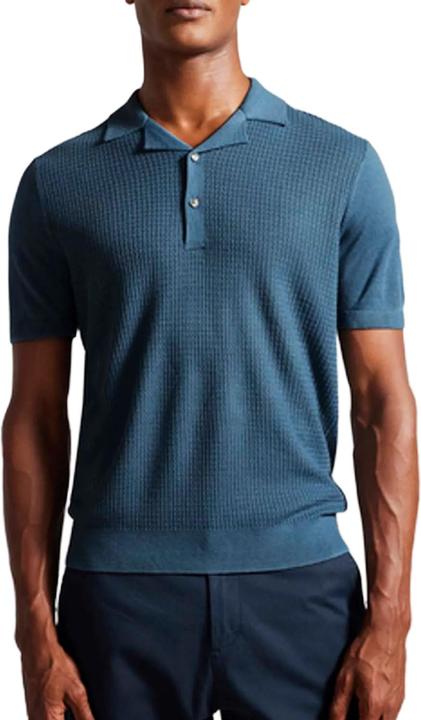 Actual product image Ted Baker Mens Adio Textured Polo Shirt (XXL)