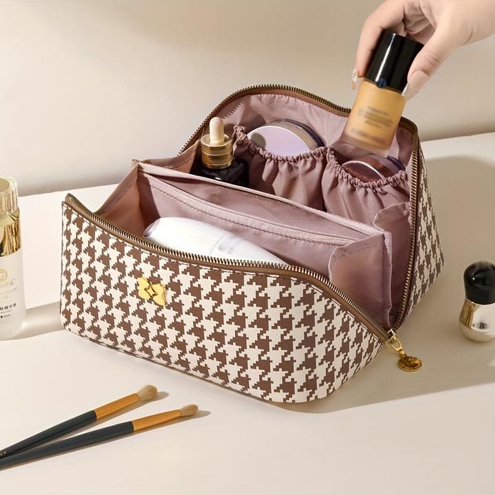 Only-Bags.Store Reise-Makeup-Tasche mit mehreren Fächern, tragbare und geräumige Kosmetische Aufbewahrungstasche