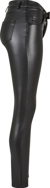 Actual product image Urban Classics Ladies Mid Waist Synthetic Leather Pants (28)