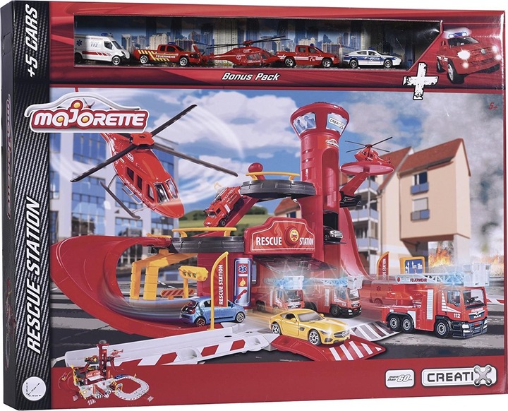 Produktbild Majorette Creatix Rescue Center mit Fahrzeugen