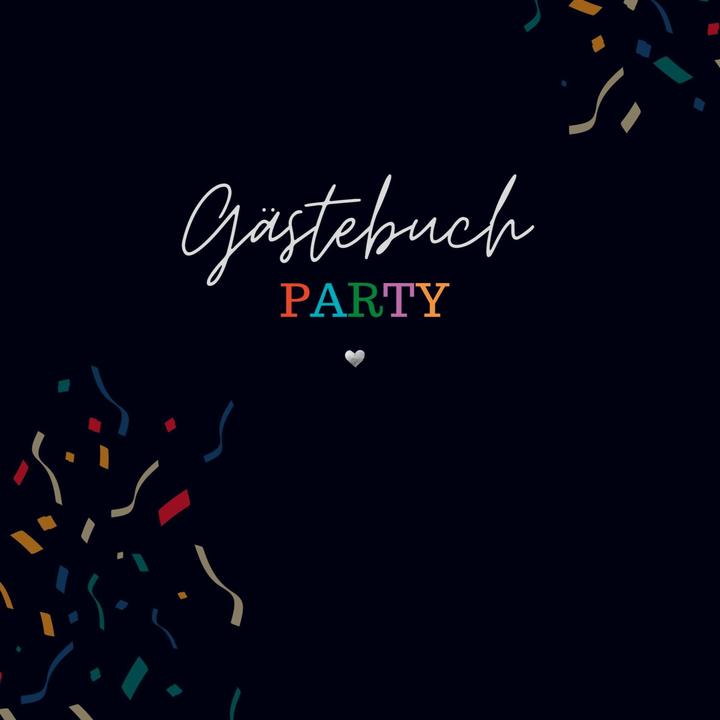Gästebuch Party- Gästebuch Blanko (20 x 20 cm)