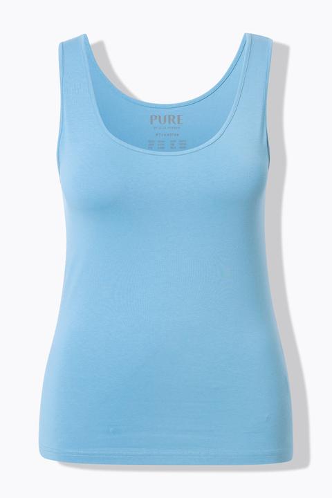 Actual product image Ulla Popken 2 Pack Eco Cotton Ginkgo Print Tanks (56)