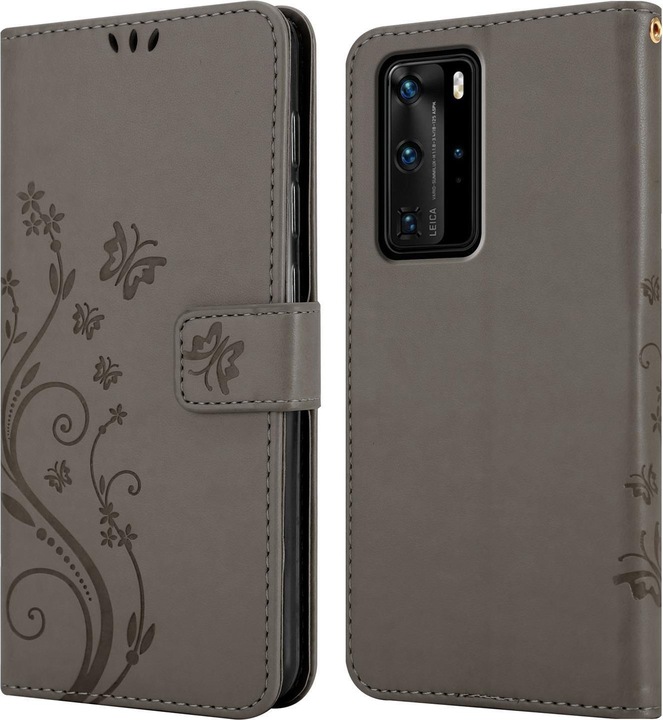 Produktbild Cadorabo Flower Book Cover (Huawei P40 Pro)