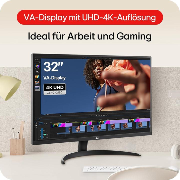 Actual product image LG 32UR500K-B (3840 x 2160 Pixels, 31.50")