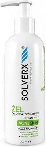 Actual product image Solverx Acne Skin Cleansing and Make-up Removing Gel for Face (Cleansing lotion, 200 ml)