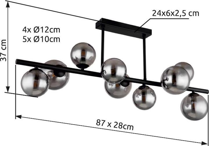 Actual product image Globo Riha (80 lm, G9)