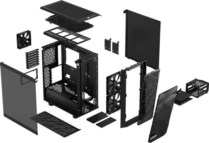 Produktbild Fractal Meshify 2 Compact Black TG Light (mATX, Mini-ITX, ATX)
