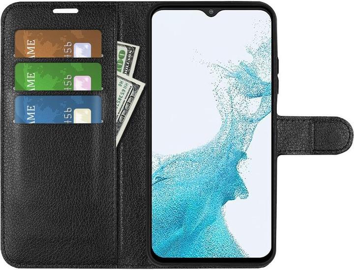 Actual product image Cover-Discount Galaxy A23 - Leather Case Cover black (Samsung Galaxy A23)