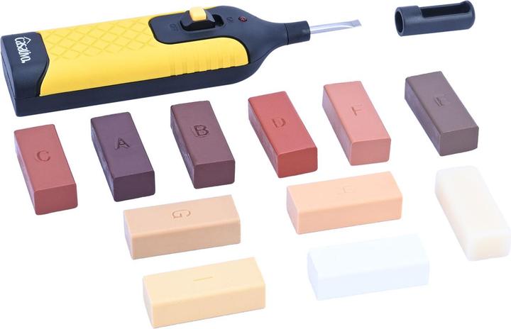 Actual product image Casativo Repair kit for wood, laminate, cork and parquet floors, 11 different colours (Repair kit)