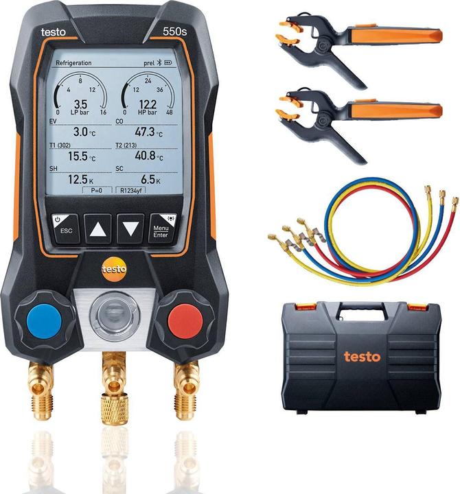 Produktbild Testo Kältemittel Messgerät 550 Set Füllschläuchen