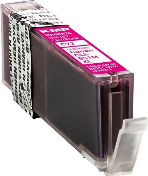 Actual product image KMP C92 Ink cartridge comp. with Canon CLI-551 M XL (M)
