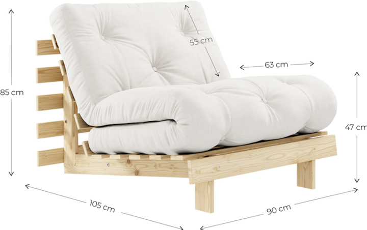 Produktbild Karup Design Roots 90 (Bettsofa, 1-Sitzer)