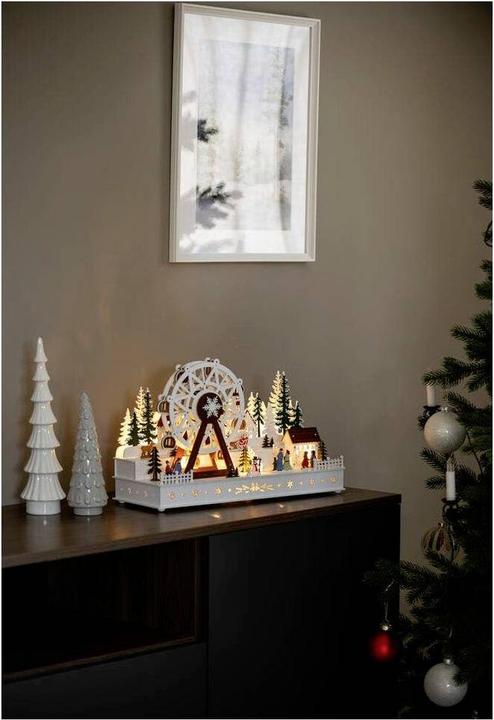 Image du produit Konstsmide LED Holzsilhouette Riesenrad 28.5 cm x 45 cm
