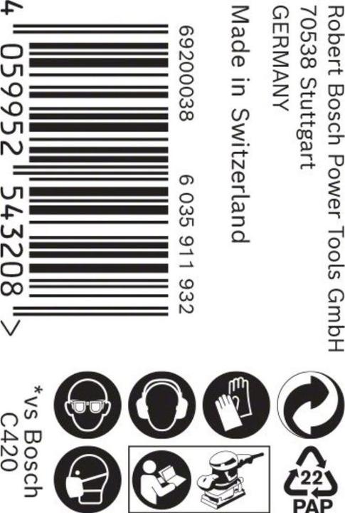 Produktbild Bosch Professional Zubehör EXPERT C470 Schleifpapierrolle zum Handschleifen, 115 mm x 50 m, G 180 (180)