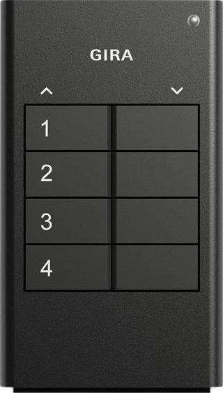 Gira RF Hand-held transmitter 4f KNX Anthracite 512400 (Device-specific remote control, Radio Frequency (RF))