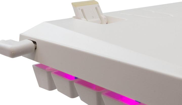Actual product image White Shark GK-002211V2 Wakizashi 2 White US Red Switches (63 Keys)