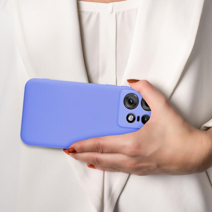 Actual product image Cadorabo Case for Motorola Moto Edge 50 Pro TPU Liquid Silicone Cover