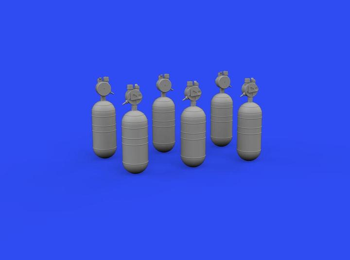 Actual product image Eduard WWII USAAF oxygen cylinder A-6 PRINT for