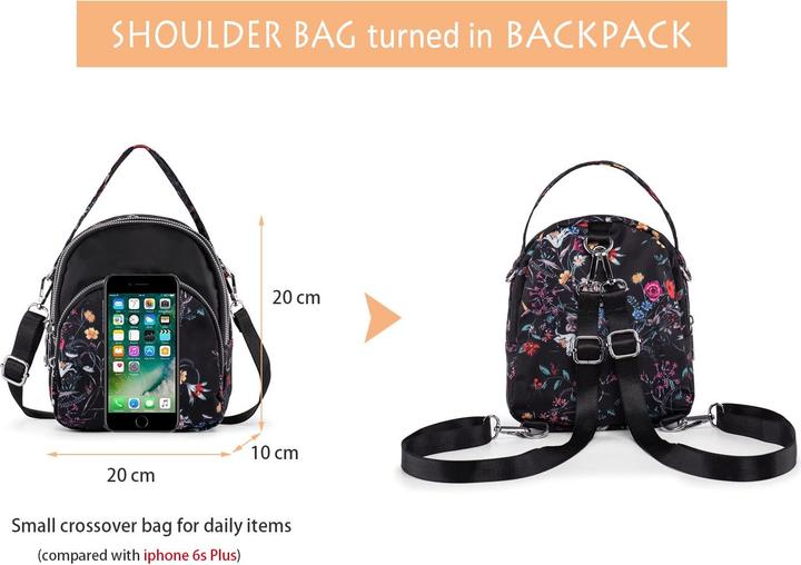 Produktbild Only-Bags.Store Kleine Umhängetasche Handtasche Umhängetasche Tragetasche Mini-Rucksack Nylontasche