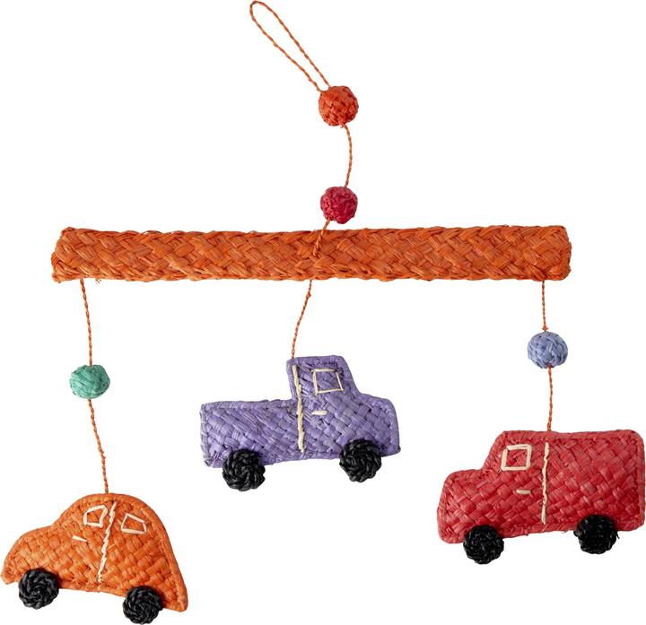 Image du produit Rice - Raffia Mobile with Cars - (KIMOB-CAR)