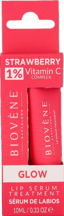 Actual product image Biovène Biovene Strawberry 1% Vitamin C Lip Serum Lip Serum 10Ml (Lip serum, 10 ml)