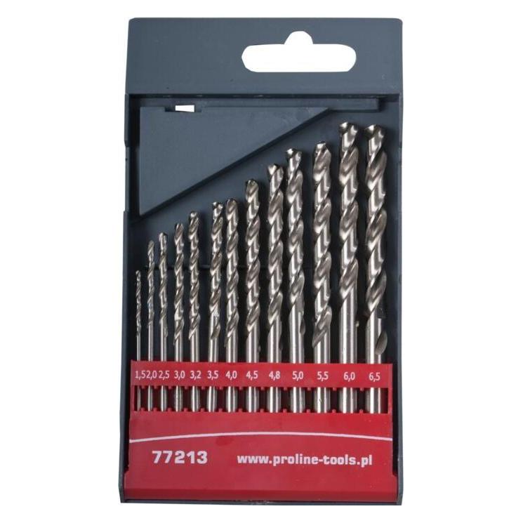 Proline Metal drills hss din338 cut pieces of 13 (1.5-6.5 mm) (1.5 Millimeter, 2 Millimeter, 2.5 Millimeter, 3 Millimeter, 3.2 Millimeter, 3.5 Millimeter, 4 Millimeter, 4.5 Millimeter, 4.8 Millimeter, 5 Millimeter, 5.50 Millimeter, 6 Millimeter, 6.5 Millimeter) (77213)
