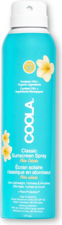 Actual product image Coola Suncare Classic Spray Pina Colada (Sun spray, SPF 30, 177 ml, 177 g)