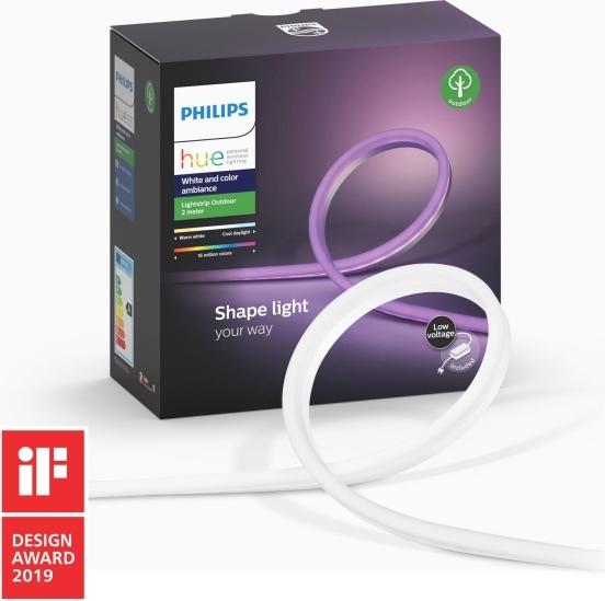 Produktbild Philips Hue LED Stripe Lightstrip Outdoor (DE Stecker) (Mehrfarbig, 200 cm, Outdoor)