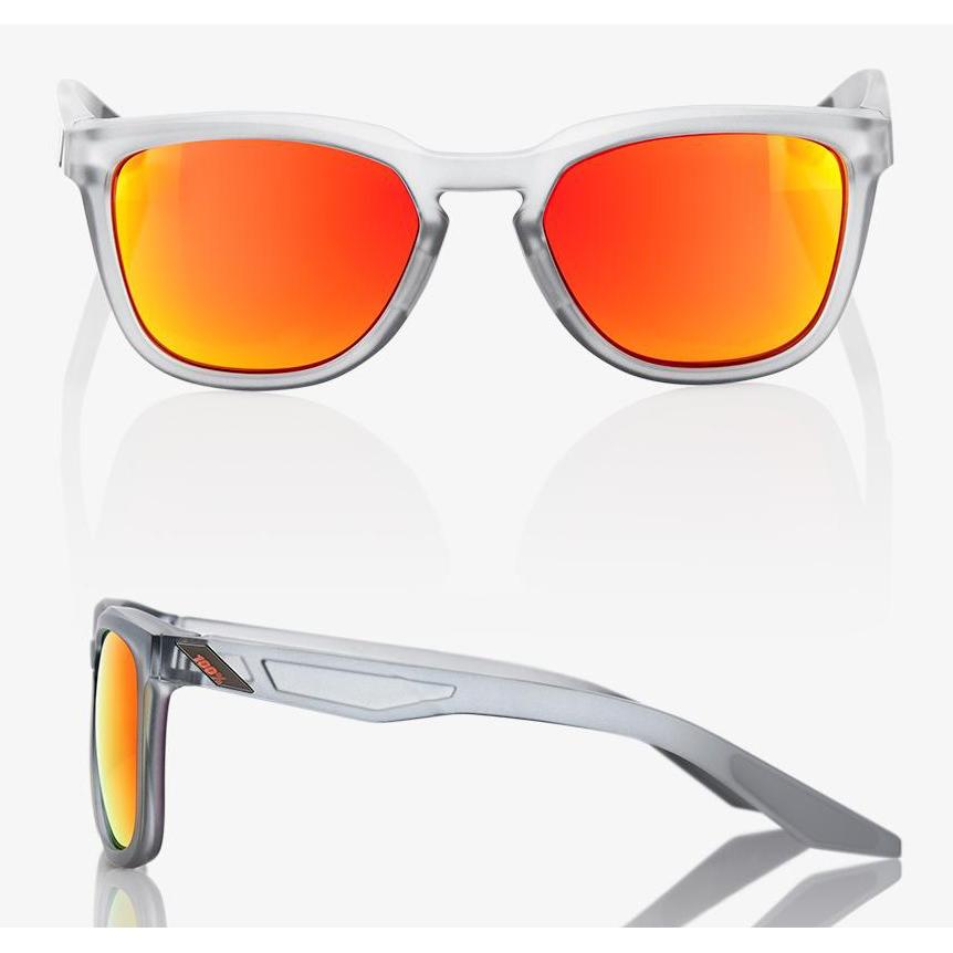 Thumbnail - 100%, Unisex, Sportbrille, Hudson (Soft Tact Transluscent Crystal Grey, HiPer Red Multilayer Mirror), Transparent