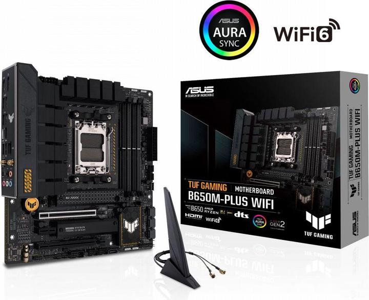 Image du produit ASUS TUF GAMING B650M-PLUS WIFI (AM5, AMD B650M, mATX)