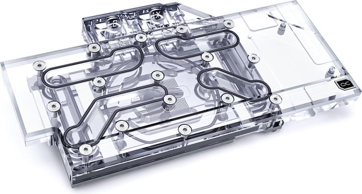 Actual product image Alphacool Ice Block Aurora Acrylic GPX-N RTX 3090/3080 Gaming/Eagle with Backplate