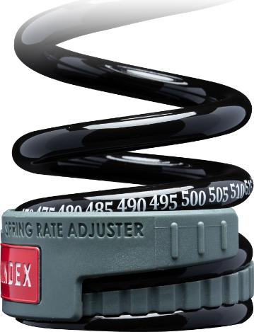 Actual product image Sprindex Light Trail Lightweight shock spring, length 126mm/travel 55mmx490-560 lbs (126 mm, 55 mm)