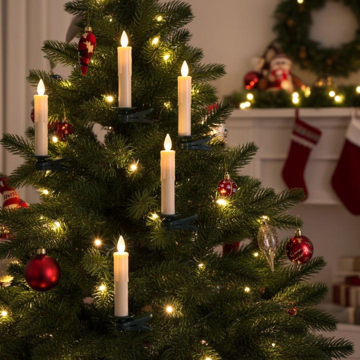 Immagine prodotto ProGarden Candele LED per albero di Natale con telecomando, funzione timer, set da 40 (40 x)