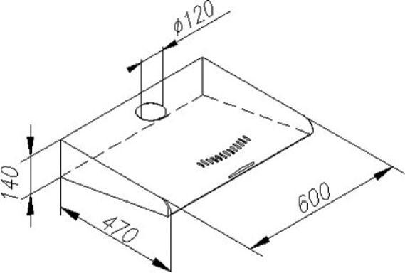 Produktbild Amica UH 17108-3 (Unterbauhaube)
