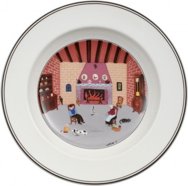 Suppenteller Kamin Design Naif (1 x, 21 cm)