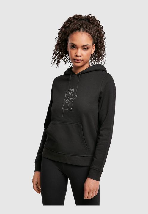 Produktbild Merchcode LadiesPeace - Scribble Hand Black Basic Hoody - 161639 (S)
