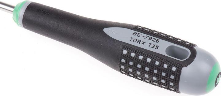 Actual product image Bahco ERGO tamper-proof TORX screwdriver with rubber handle, TR25 x 125 mm (Torx (TX))