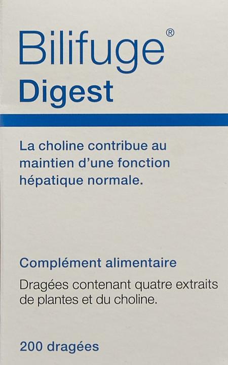 Nutritional values and ingredients Bilifuge Digest drag (200 Piece, Pills, 118 g)