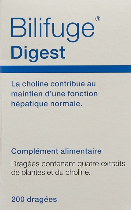 Nutritional values and ingredients Bilifuge Digest drag (200 Piece, Pills, 118 g)