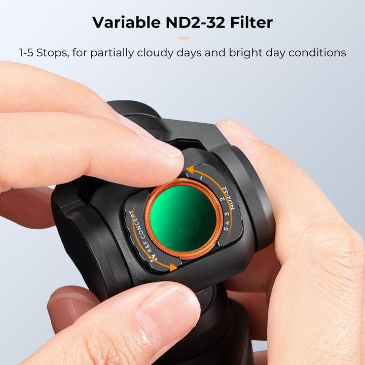 Image du produit K&F Concept Magnétique ND2-ND32, HD, revêtement vert antireflet, étanche et résistant aux rayures sur une face
